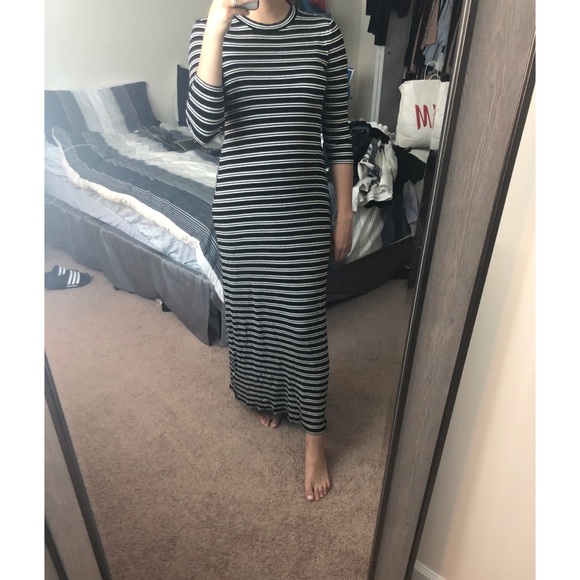H&M Striped Ribbed Maxi Dress - Picture 2 of 3